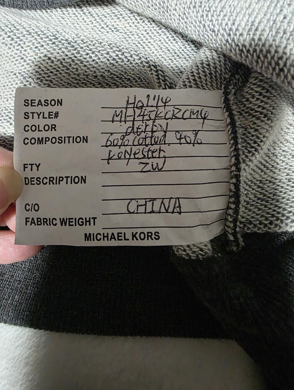 Michael Kors Gray Embellished Rhinestone Floral Crewneck Sweater Size S - Picture 6 of 9